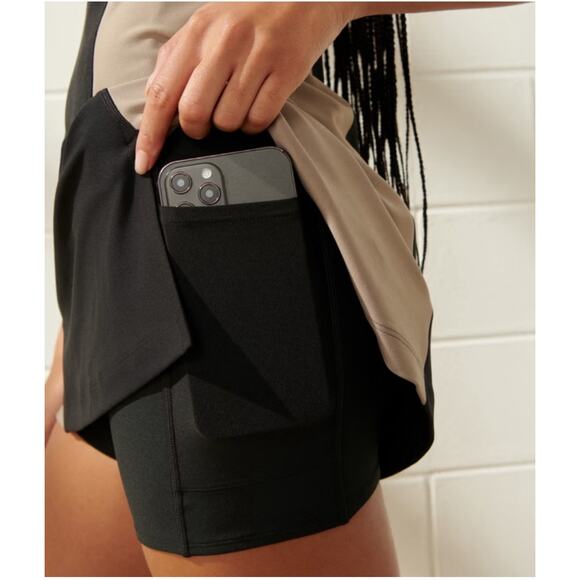 Abercrombie & Fitch YPB Color Block Sculptlux Mini Dress Tennis Sporty Golf Gym - Picture 3 of 9